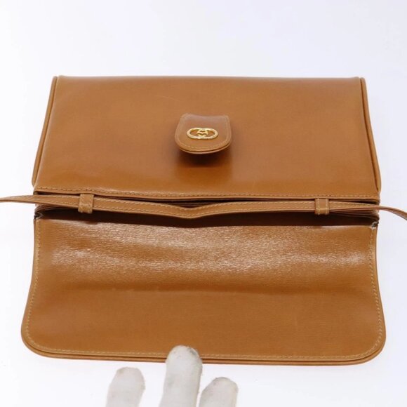 GUCCI Shoulder Bag Leather Brown Gold 004 056 0002 Auth ep10168 - Picture 9 of 15